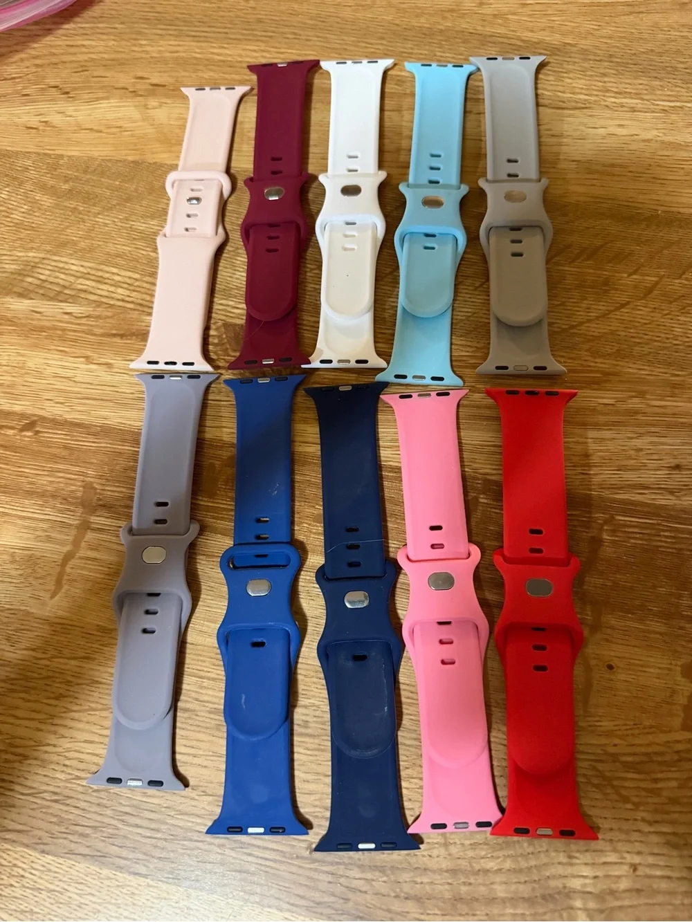 Silicone Replacement Watch Bands — Multi-Color Set